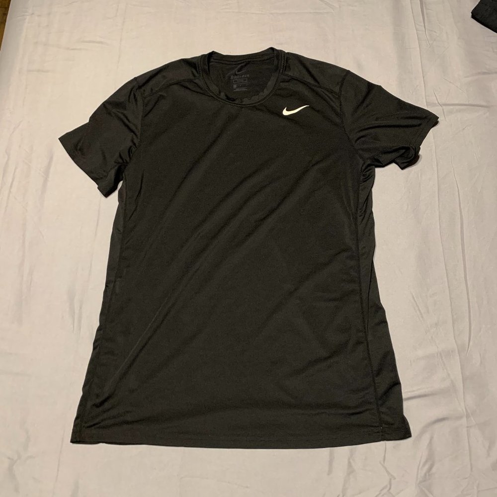 Nike Dri-fit shirt tee L large black gym atheltic